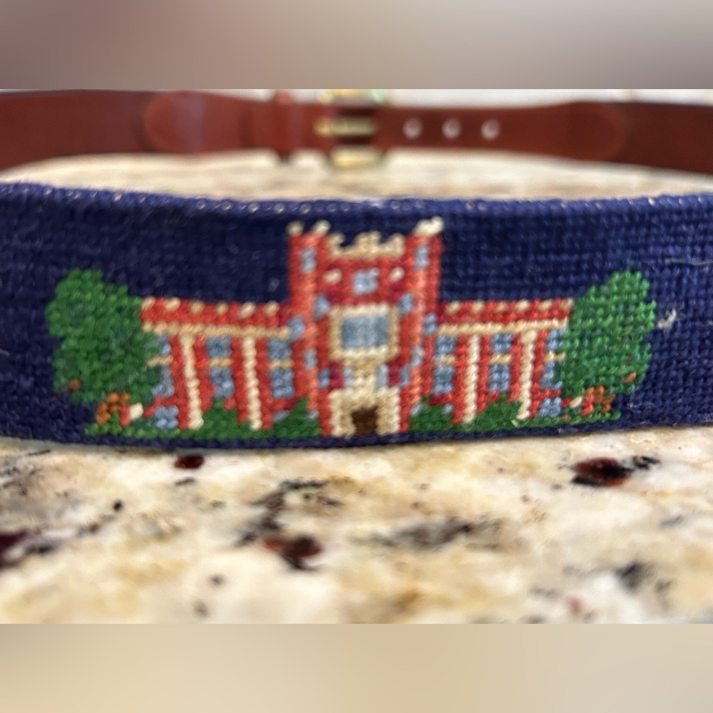 Smathers & Branson Oklahoma Needlepoint Belt - Picture 9 of 11